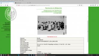 Koloniales Bildarchiv, Bild in der Datenbank der Uni-Bibliothek